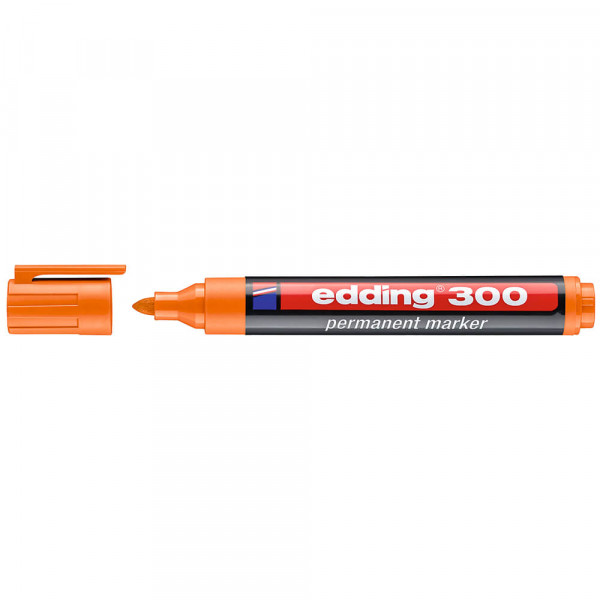 Permanentmarker Edding 300, Rundspitze orange