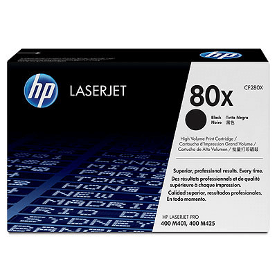 HP Lasertoner CF280X Nr. 80X