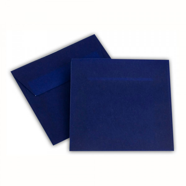 Briefumschläge, 125x125mm, farbig dunkelblau