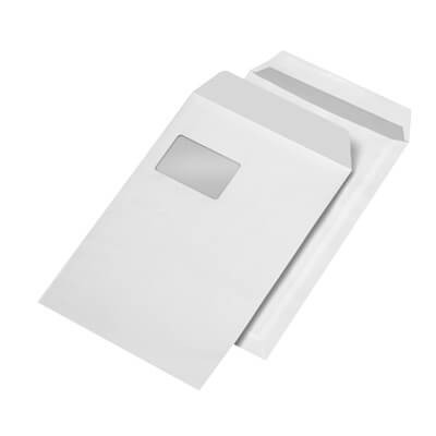 Versandtaschen Securitex C4, Fenster, weiß, 100 Stück