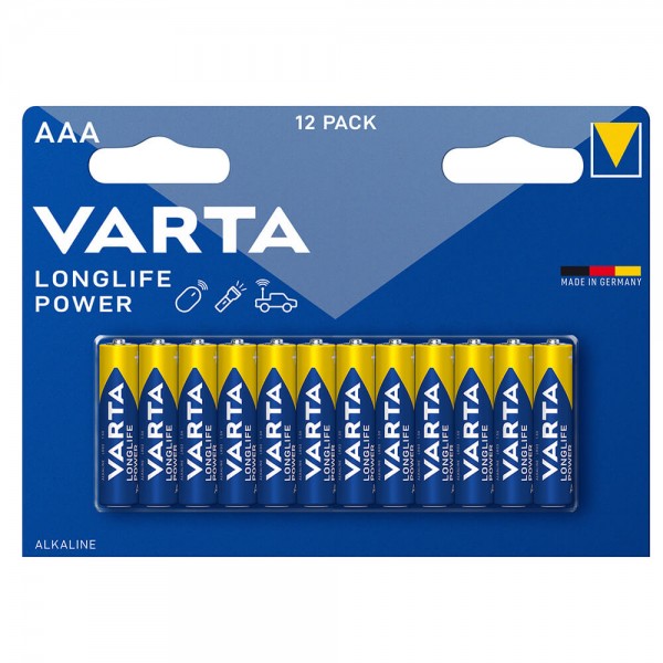 Batterien Varta Longlife Power Micro (AAA) LR03 12 Stück