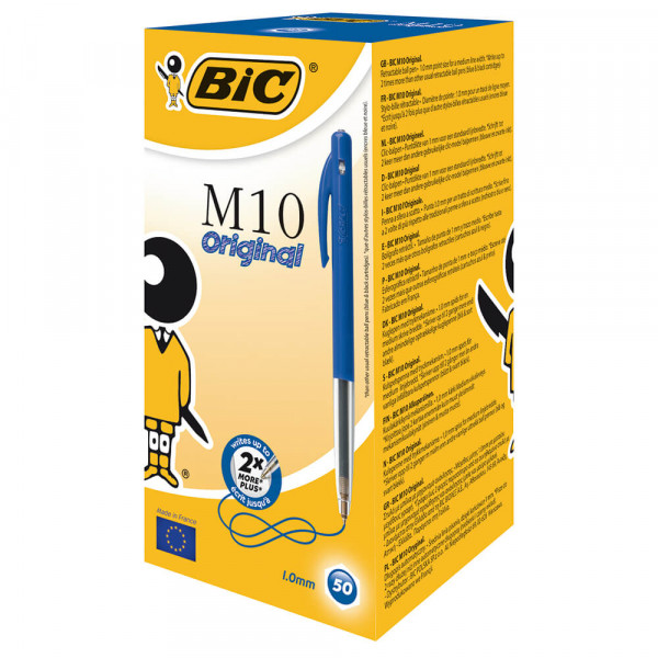 Kugelschreiber BIC M10 Clic Fine blau