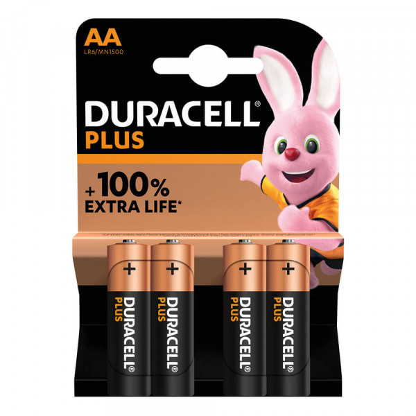 Batterien Duracell Plus Extra Life Mignon (AA)