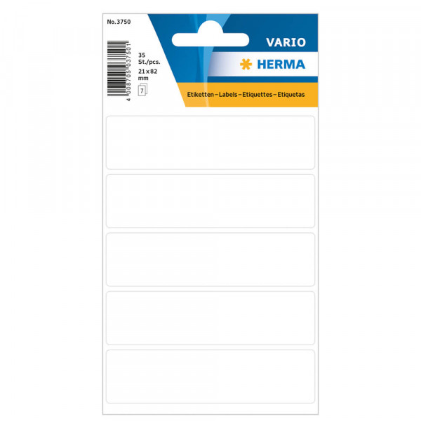Etiketten Herma 3750, für Schreibgeräte, 21x82mm