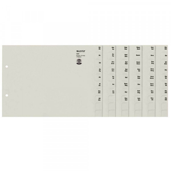 Registerserie Leitz 1351, A4, 75-teilig