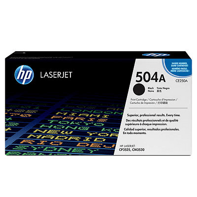 HP Lasertoner CE250A Nr. 504A