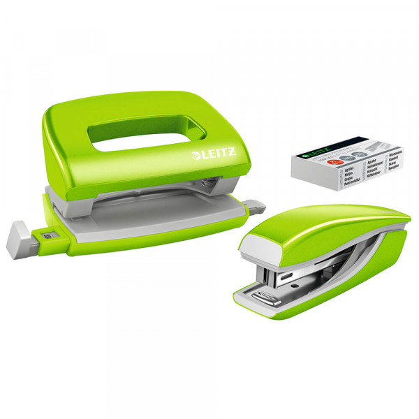 Locher+Heftgerät Leitz New Nexxt WOW, groß grün