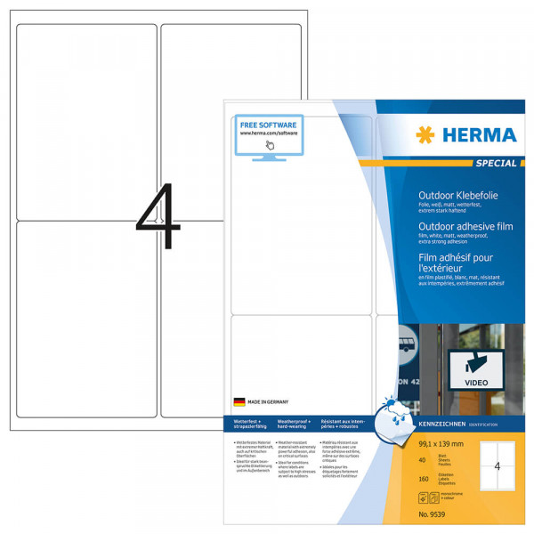 Etiketten Herma 9539 mit Verpackung