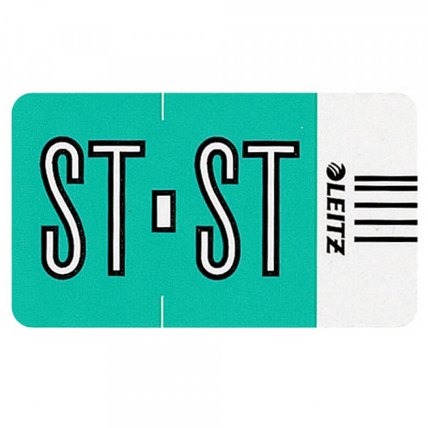 Buchstabensignale Leitz Orgacolor 6637-10, ST, türkis