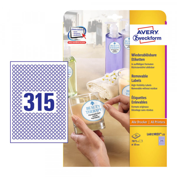 Universaletiketten Zweckform L6019REV-25 mit Verpackung