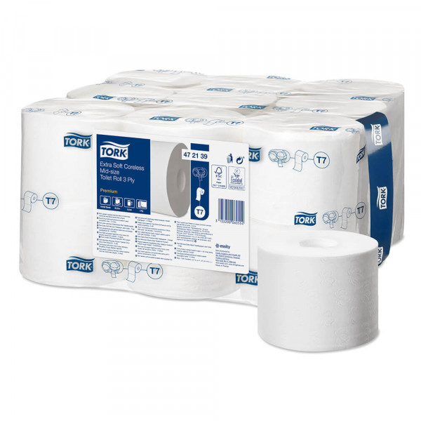 Toilettenpapier Tork Premium Midi 3-lagig 472139
