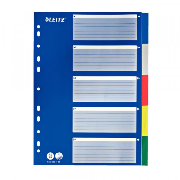 Kunststoffregister Leitz 1255, A4, blanko