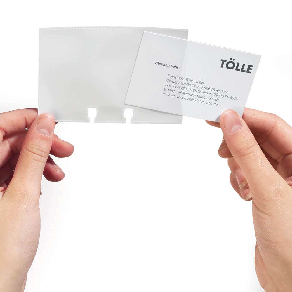 Rollkartei-Visitenkartenhüllen Durable 2418