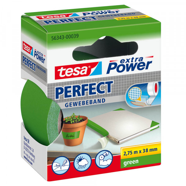 Klebeband Tesa extra Power Perfect 56343 grün