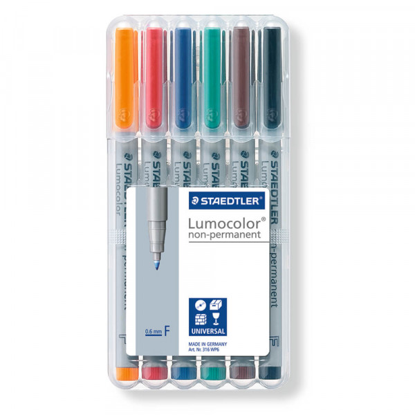 Folienschreiber Staedtler non-permanent pen 316WP6