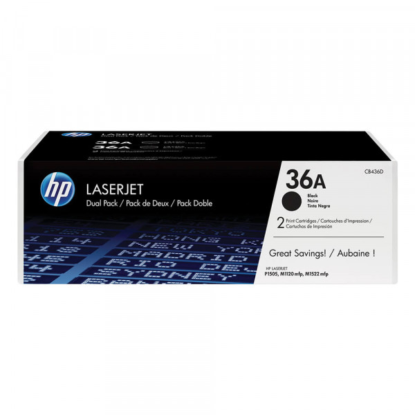 HP Lasertoner CB436AD Nr. 36A