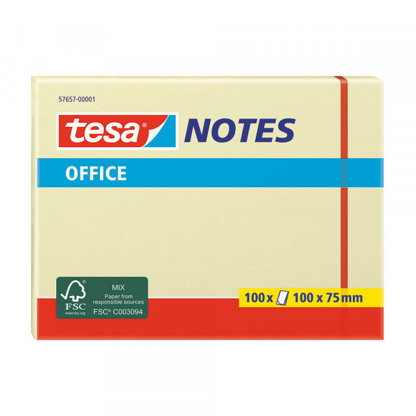 Haftnotizen Tesa Office Notes 57657-00001-05, 100 x75mm