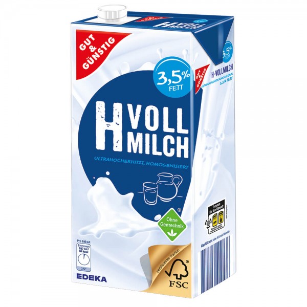 H-Milch 12 x 1 Liter 3,5%
