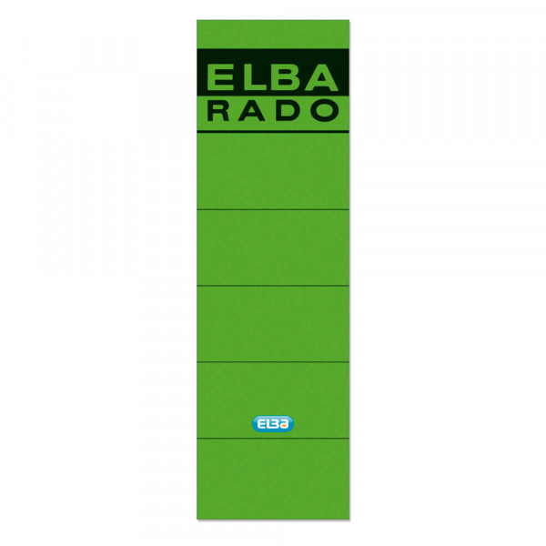 Rückenschilder Elba 04617, breit/kurz grün