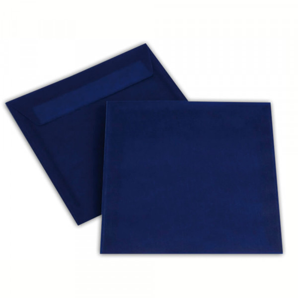 Versandtaschen 170x170mm, transparent dunkelblau
