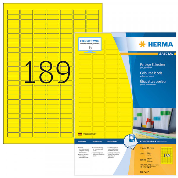 Etiketten Herma 4237 mit Verpackung
