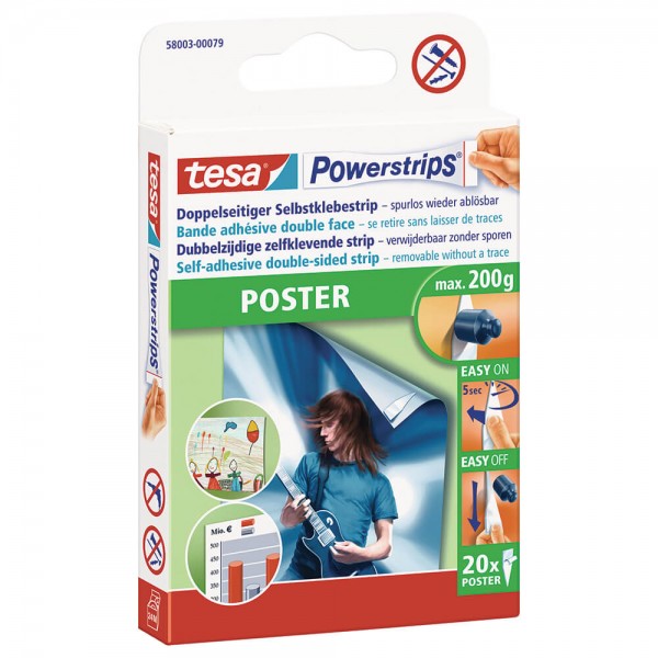Powerstrips Tesa Poster 58003-00079-04 Packung seitlich