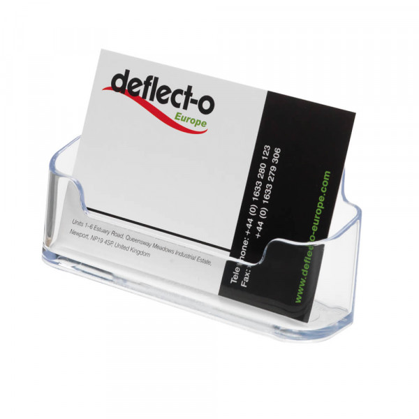 Visitenkartenspender deflecto 70104 glasklar