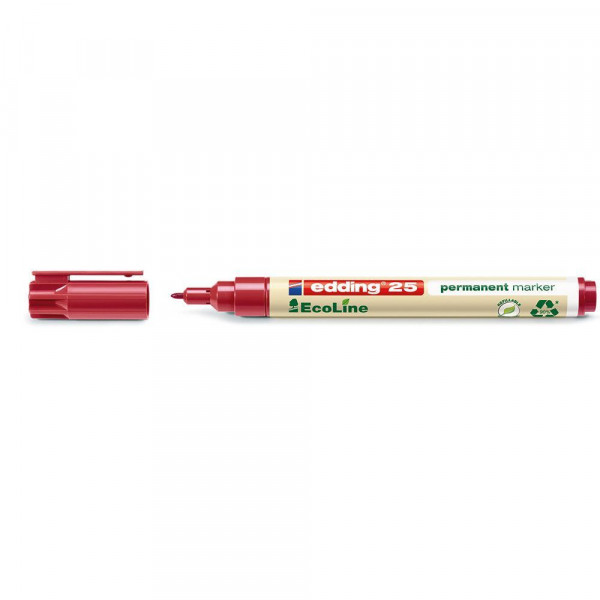 Permanentmarker Edding 25 EcoLine, recycling rot