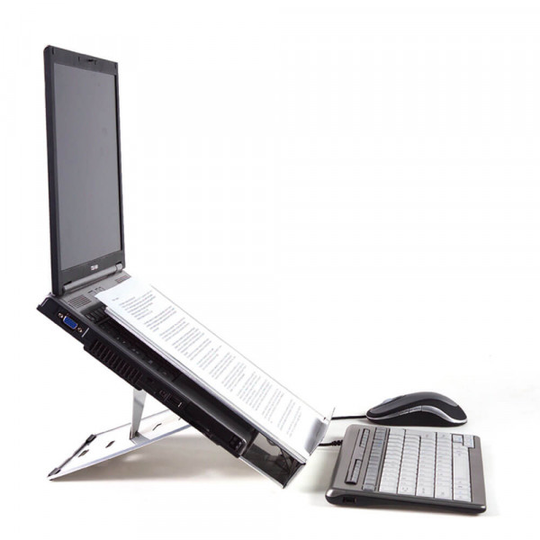 Notebookständer BakkerElkhuizen Ergo-Q 260 mit externer Tastatur