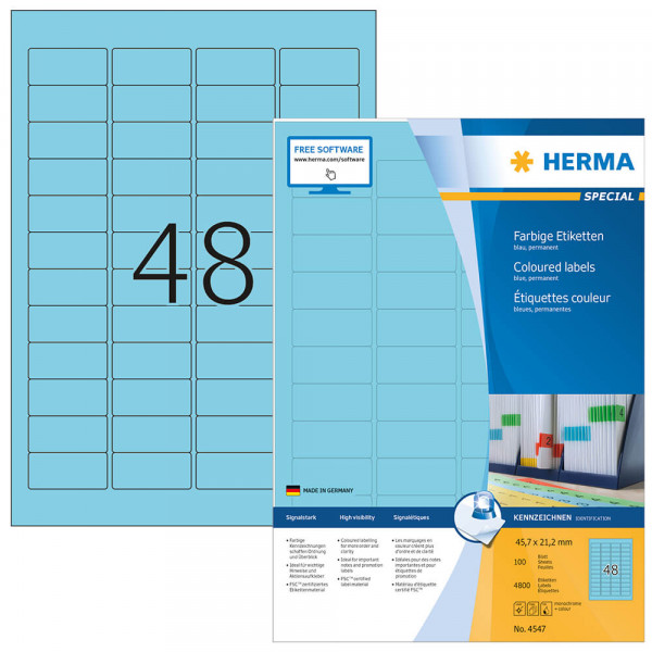 Etiketten Herma 4547 mit Verpackung