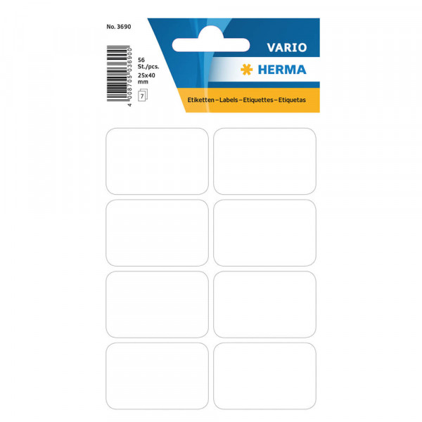 Etiketten Herma 3690, für Schreibgeräte, 25x40mm