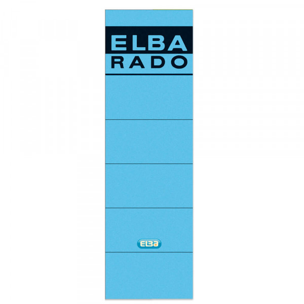 Rückenschilder Elba 04617, breit/kurz blau