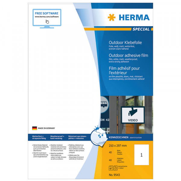 Etiketten Herma 9543