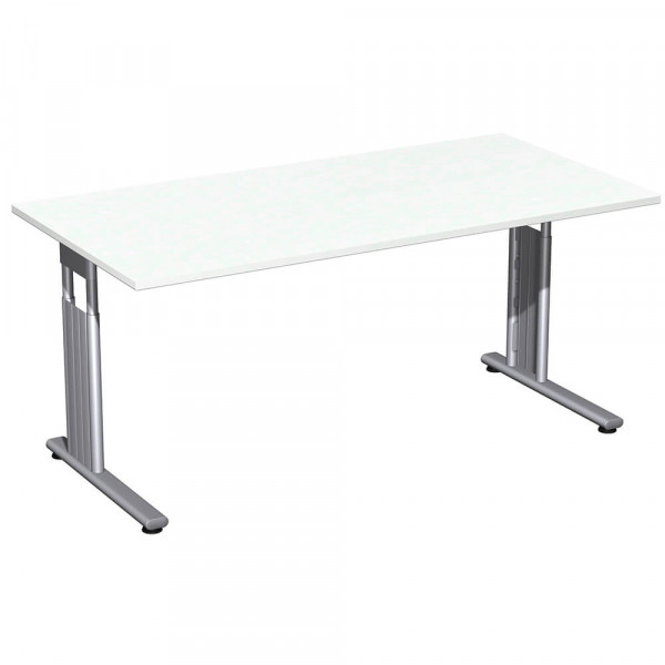 Schreibtisch Geramöbel C Fuß Flex S-618103 weiß