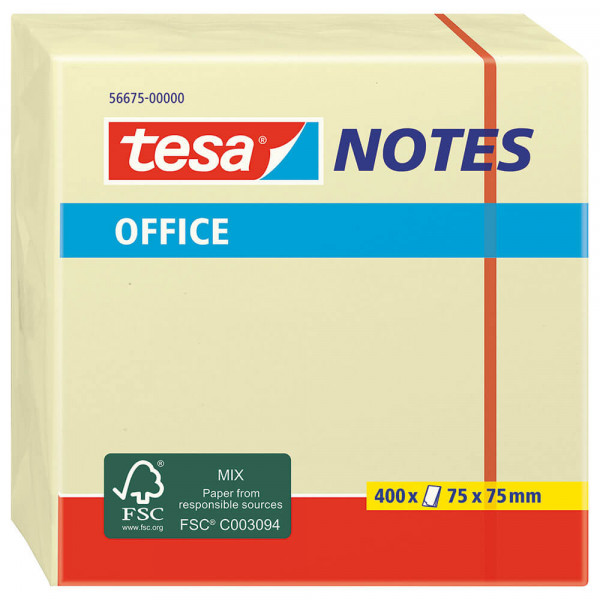 Haftnotizen Tesa Office Notes 57654-00000-05, 75 x 75 mm, haftstark
