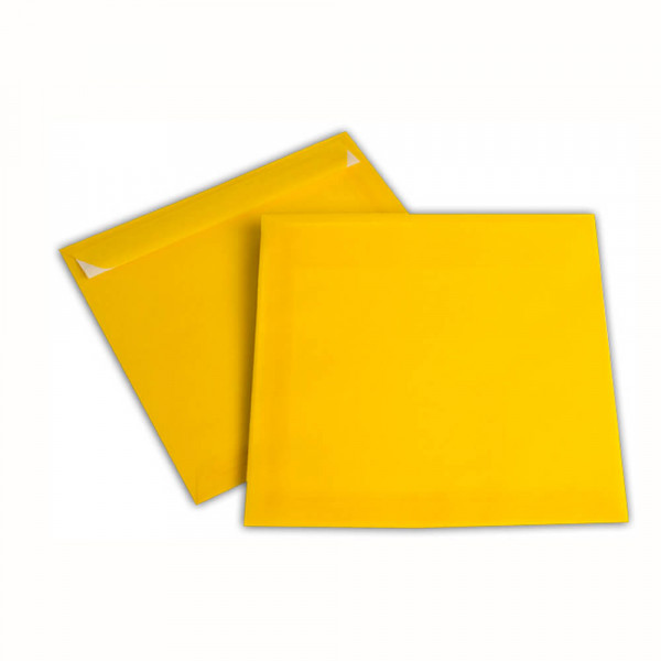 Versandtaschen 220x220mm, transparent gelb