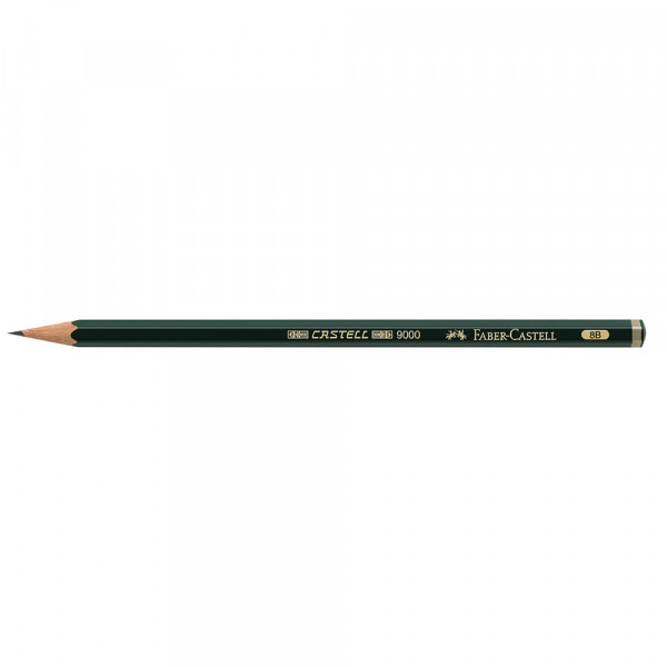 Bleistifte Faber-Castell 9000 1190, lackiert, 12 Stück 8B