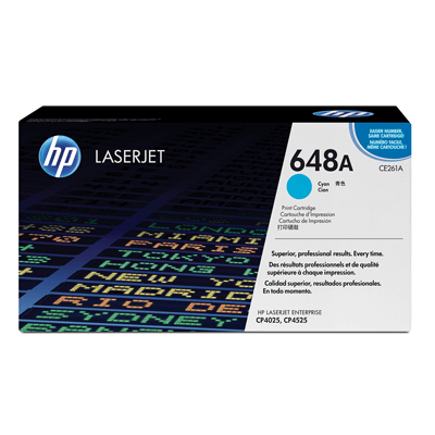 HP Lasertoner CE261A Nr. 648A