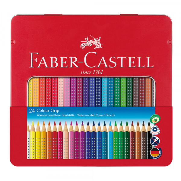 Buntstifte Faber-Castell Colour Grip 2001 112423, 24 Farben