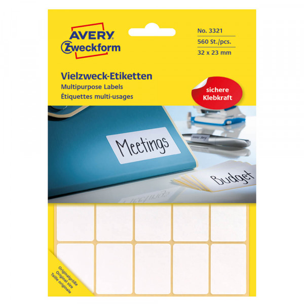 Etiketten Zweckform 3321 Verpackung
