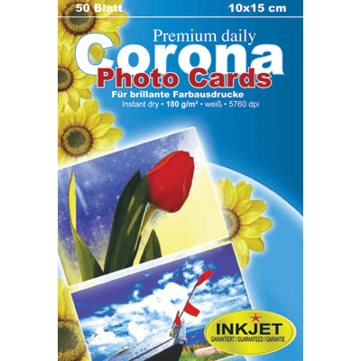 Corona Inkjet-Fotopapier 10 x 15 cm, glossy, 180g/m²