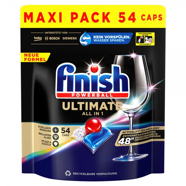 Spülmaschinentabs Finish Ultimate All in 1 Maxi Pack