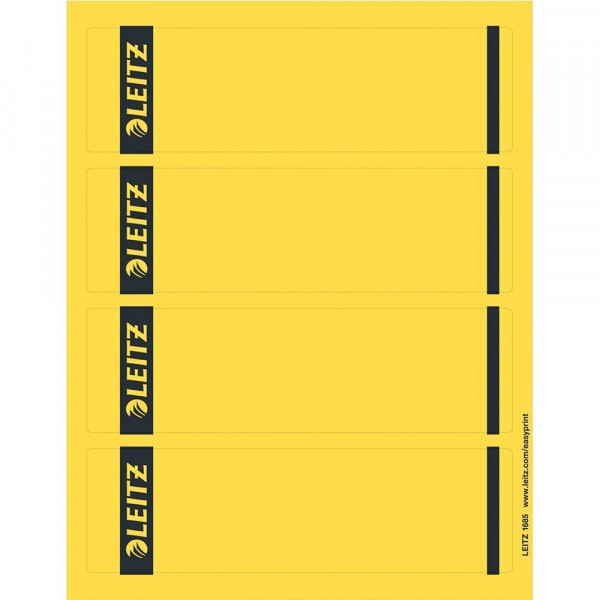 Rückenschilder Leitz 1685, 192x61,5mm, farbig gelb