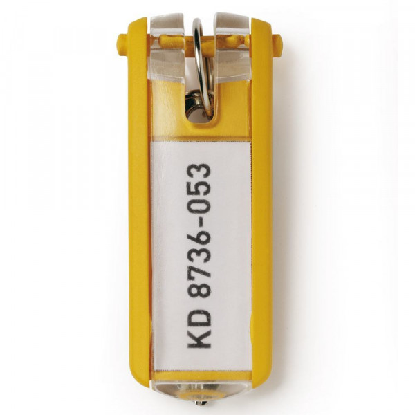 Schlüsselanhänger Durable KEY CLIP 1957 gelb