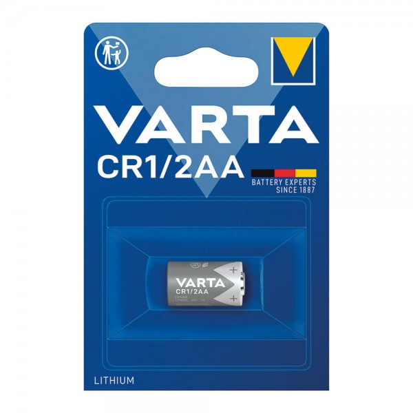 Knopfzellen Varta Lithium Cylindrical CR1/2AA Typ 6127 Blister