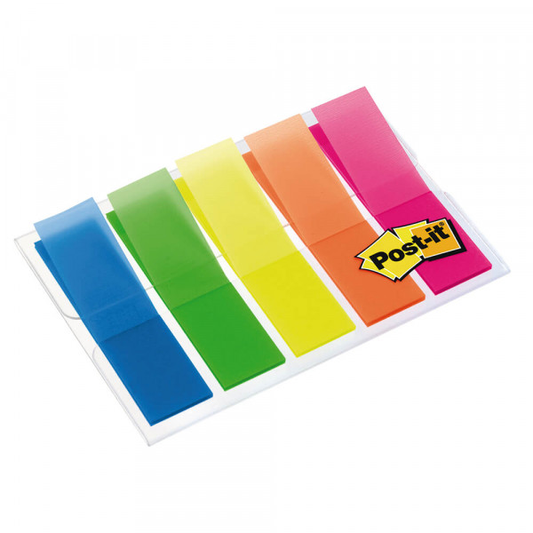 Haftmarker Post-it Tape Flags Index Mini 683HF5, farbig, transparent