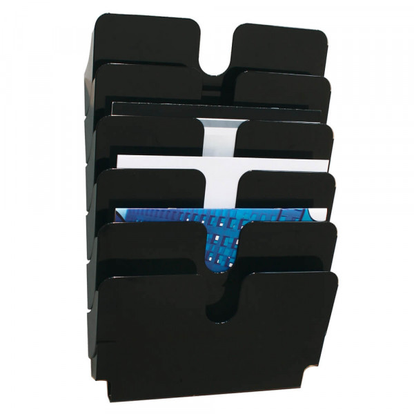 Wandprospekhalter Durable Flexiplus 6 A4 Querformat schwarz