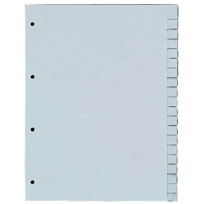 Kunststoffregister a-series AS0967, A4, blanko, 20-teilig