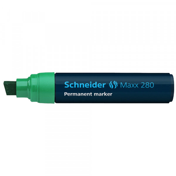 Permanentmarker Schneider Maxx 280, Keilspitze, 4-12mm grün