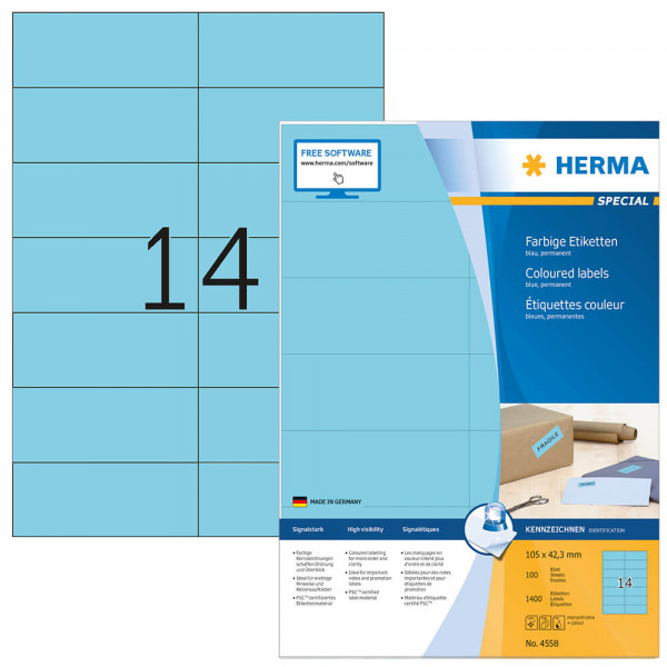 Etiketten Herma 4558 mit Verpackung